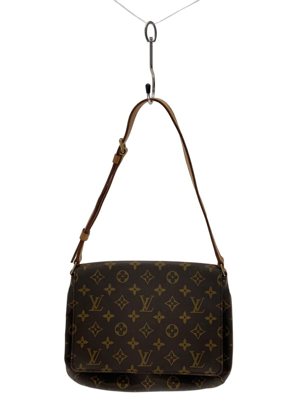 LOUIS VUITTON Musette Tango Monogram Canvas Short Shoulder Bag Brown All over